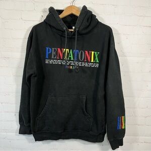 Pentatonix 2018 Tour Sweatshirt Hoodie Mens Medium Black Band Music Pullover
